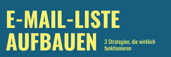 E-Mail-Liste aufbauen